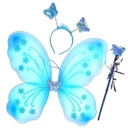 Set acccesorii fluturas bleu