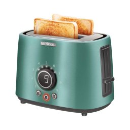 Sencor - Prăjitor de pâine cu 2 fante și încălzitor pentru chifle, 1000 W/230 V, culoare mentă