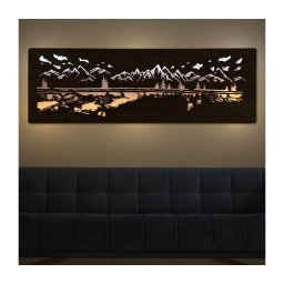 Li-Go 4778/A/4 - Decorațiune LED de perete LED/10W/5V 30000 mAh 120x40 cm stejar