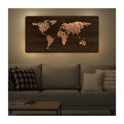 Aplică LED decorativă de perete Li-Go 4457/A/4 - LED/10W/5V 30000 mAh 120x60 cm stejar