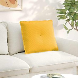 Perna pentru spate Galben Deschis 60 x 50 cm GartenMobel Dekor