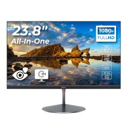 All in One OptimX Pro QD40 23.8 inch Intel Procesor N100 generatia a 12-a up to 3.4Ghz, 16GB DDR4, 512GB SSD, Full HD (1920x1080), Wi-Fi, Bluetooth, Boxe, Slim, Negru NewTechnology Media