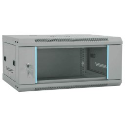 Dulap de retea cu depozitare Gri 60 x 45 x 28 cm Otel GartenMobel Dekor
