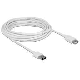 Delock Cable USB AM-AF 2.0 5m Easy-USB White