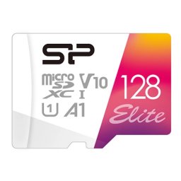 Card de memorie Silicon Power Elite microSDXC, 128 GB, UHS-I, A1, V10