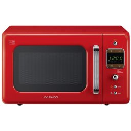 Cuptor cu microunde Daewoo Retro KOR-6LBRR, 20L, 800W, Rosu