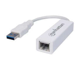 Adaptor Manhattan, USB-A 3.0 - RJ45, 10/100 / 1000Mbps, Gigabit Network Card