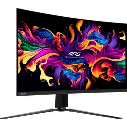 Monitor curbat pentru gaming MSI MPG 321CURXDE, Display 31.5" UHD 3.840 x 2.160, UltraHD/4K, QD-OLED, USB hub, KVM, 240Hz, 0,03 ms, Negru