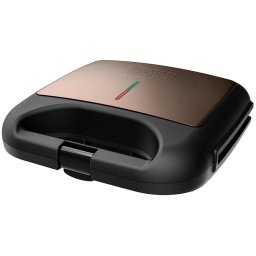 Sandwich maker Black & Decker ES9680140B, 750 W, placi antiaderente, Negru
