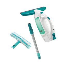 Aspirator pentru geamuriLeifheit 51003 Dry&Clean, spalator cu doua fete si coada 43 cm, Alb