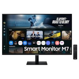Monitor VA LED Samsung Smart M7, 32 inch, 4K UHD 3840 x 2160, 60Hz, 4ms, HDMI/USB-C, Eye Saver, Flicker Free, Smart TV Apps, Negru