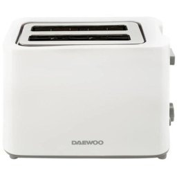 Prajitor de paine Daewoo DBT40W, putere 750 W, 6 niveluri de rumenire, tavita de firimituri, spatiu depozitare cablu, control electronic rumenire, carcasa Cool Touch, Alb