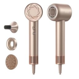 Uscator de par Dreame Glory AHD18-GD, 1600 W, 3 viteze, 3 trepte temperatura, Concentrator de aer, Difuzor volum, Auriu