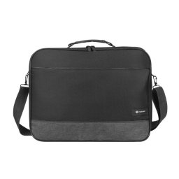 Geanta laptop Natec Impala 2, compatibilitate dimensiune laptop 17.3", 2 compartimente, material Polyester 600D, Negru