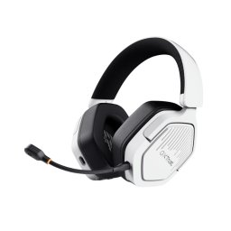 Casti Gaming Trust GXT 492W Carus, Wireless, 3.5 mm jack, USB-C, USB-A, Alb/Negru