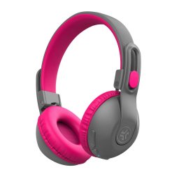 Casti pentru copii JLAB JBuddies Studio 2 Kids, Bluetooth, On-ear, Microfon (Gri/Roz)