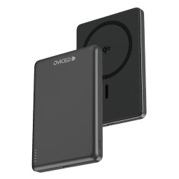 Acumulator extern Dviced DV400008 Qi2 Ultrathin, Wireless, 15 W, MagSafe, 5000mAh (Negru)