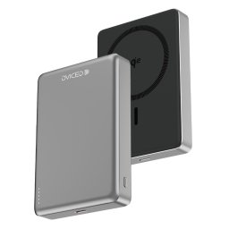 Acumulator extern Dviced Qi2 Ultrathin DV400009, Wireless, 15 W, MagSafe, 10000mAh (Negru/Gri)
