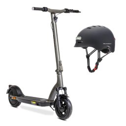 Pachet cadou - Trotineta electrica MS Energy eRomobil Urban 500 + Casca MS Energy MSH-10, 500 W, 25km/h, autonomie 50 km, marime L, Negru