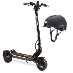 Pachet cadou - Trotineta electrica MS Energy Flare + Casca MS Energy MSH-10, 600 W, 25 km/h, aotonomie 60 km, marime L, Negru L