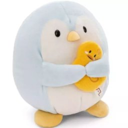 Nici MyMochi: Pinguin de pluș Waddle, cu rață - 27 cm
