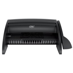 Accesorii birotica Masina de legat GBC CombBind C100, manuala, pentru spire din plastic, 9 coli, negru