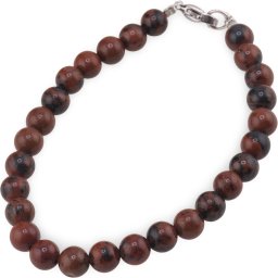 Bratara Obsidian mahon sfere 6mm