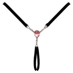 Cottelli Chilotei cu Bijuterie Mare Roz si Lantisor Argintiu cu Strasuri Small-Large