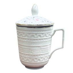 Cana din Portelan fosfatic cu infuzor metalic, ROMANCE, 350 ml