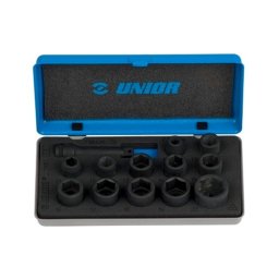 UNIOR Trusa capete chei tubulare de impact de 3/8 inch - 16 piese