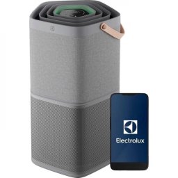Purificator de aer Electrolux EPO60571UG Pure 600, Conectivitate Wi Fi, 522 m3/h, 108 m2, Sistem AirSurround, Gri