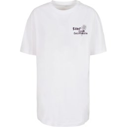 Merchcode Tricou supradimensional 'Surf Club California' mai multe culori / alb