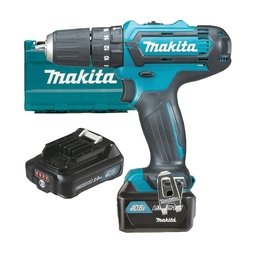 Makita - HP333DSAE - Masina de gaurit si insurubat cu percutie cu 2 acumulatori, Li-Ion, 12 V, 2 Ah, 30 Nm, led iluminare, valiza plastic