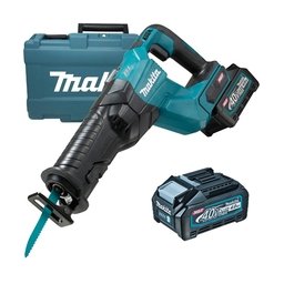 Makita - JR001GM201 XGT - Fierastrau sabie cu 2 acumulatori, Li-Ion, 40 V, 4 Ah, 32 mm, valiza plastic