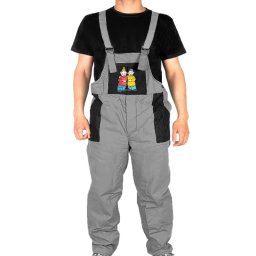 Pantaloni de lucru cu bretele Pat Mat Gri