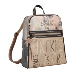 Geantă de mână Anekke camel, cu clips metalic, colecția Peace & Love 38801-061