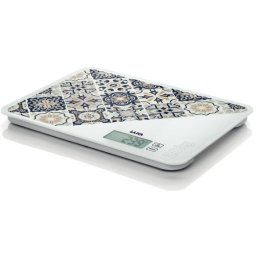 Cantar de bucatarie Cantar electronic de bucatarie Laica KS5021, 20 kg, maro, design mediteraneean