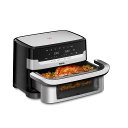Friteuza Dual Easy Fry Flex EY922D, 2700 W, 2.5 kg, Argintiu/Negru