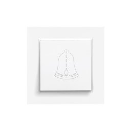Comutator clopot Nova 101N cu cadru alb