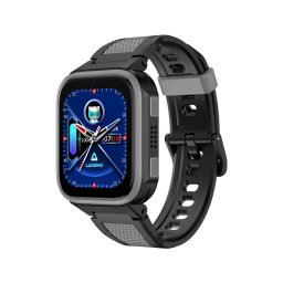 Ceas Smartwatch Pentru Copii LAGENIO K10, Model Premium 4G cu Functie Telefon & AI, Forma Slim, Localizare GPS, Control Parental, Buton SOS, Pasi, Alarma, Negru