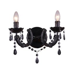 Lampă de perete MAGNOLIA 2xE14/40W/230V neagră Zuma Line RLB94016-2B