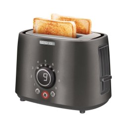 Sencor - Toaster cu 2 felii și suport pentru chifle, 1000 W/230 V, antracit