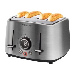 Sencor - Prăjitor de pâine cu 4 fante, 1600 W/230 V, crom mat