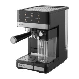 Sencor - Espressor manual cu portafiltru, 1350 W/230 V, negru/crom mat