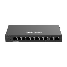 Router 8 x RJ45 1G PoE, 2 x RJ45 1G, Buget PoE 110W, Multi-WAN, Cloud Management - Ruijie RG-EG210G-P-V3