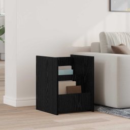 Masa laterala Stejar Negru 35 x 35 x 45 cm Lemn compozit GartenMobel Dekor