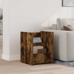 Masa laterala Stejar fumuriu 35 x 35 x 45 cm Lemn compozit GartenMobel Dekor
