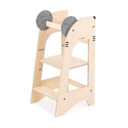 Turn de invatare MamaToyz Learning Tower din lemn, Soricel