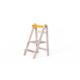 Turn de invatare pliabil MamaToyz Learning Tower din lemn, Galben
