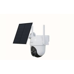 pachet camera de supraveghere pentru exterior arenti go2t+sp2 panou solar 3mp pir microfon alb